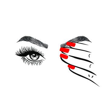 Stock photos, royalty-free images, graphics, vectors & videos | Adobe Stock Red Lips, Eyelashes, Lashes, Lips, Nails, Red