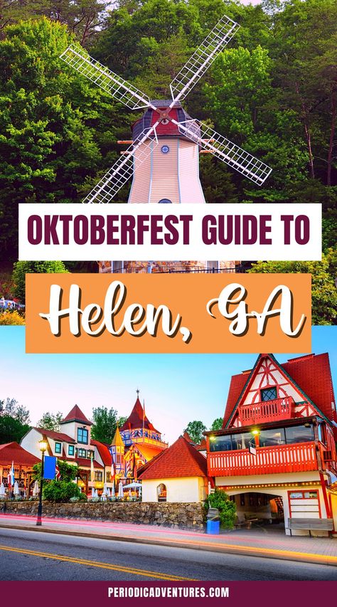 Authentic German Food, Fall Weekend Getaway, Fall Destinations, Helen Georgia, Georgia Vacation, Southern Travel, Fall Road Trip, Georgia Travel, Most Romantic Places