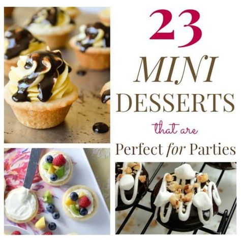 Easy Mini Desserts Recipes, Dessert Bord, Mini Dessert Easy, Finger Desserts, Mini Dessert Recipes, Dessert Mini, Dessert Shooters, Mini Dessert Cups, Dessert Bites