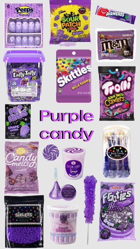 #candy #purplecandy Baby Shower Fruit Tray, Cake Gift Basket, Theme Snack, Soda Cake, Baby Shower Fruit, Birthday Snacks, Purple Food, Food Gift Baskets, Snack Platter