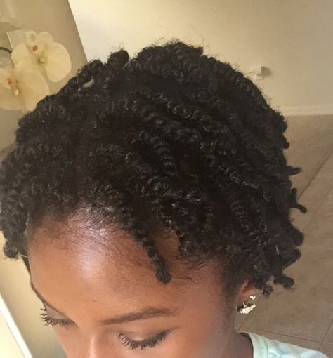 Two strand mini twist on short twa hair YouTube: simplydayvia Instagram: simplydayvia 2 Strand Twists On Short 4c Hair, Short 4c Styles, Twa Mini Twists, Big Chop Natural Hair Tapered Twa, Starter Twist, Mini Twists Natural Hair Short, Twa 4c, Hairstyle Mohawk, 4c Styles