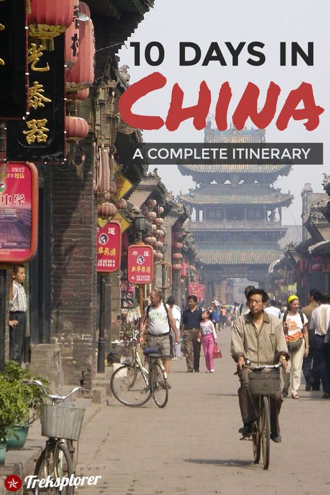 Need some ideas for what to do in China? Plan out your trip with this complete 10-day China itinerary including suggestions on where to go, things to do, what to eat & where to stay #china #eastasia #travel China Itinerary, China Travel Guide, Explore China, China Travel Destinations, Travel China, Visit China, Travel Destinations Asia, Asia Travel Guide, Southeast Asia Travel