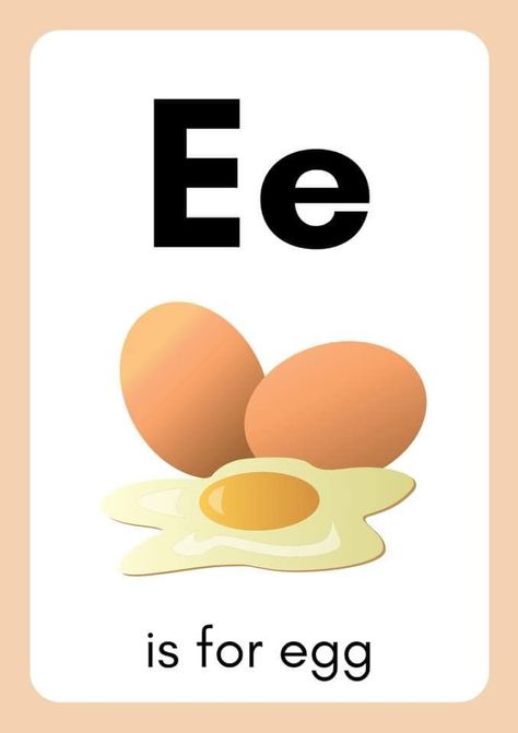 Letter E Printable Alphabet With Image Letter E Flashcards, Letter Flashcards Printable Free, Phonics Flashcards Free Printable, Alphabet Cards Printable Free, Alphabet Flashcards Printable Free Cards, Letters Writing Practice, Abc Flashcards Printable, Preschool Alphabet Printables, E Alphabet