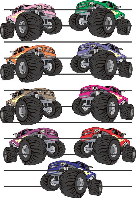 Monster truck coloring pages