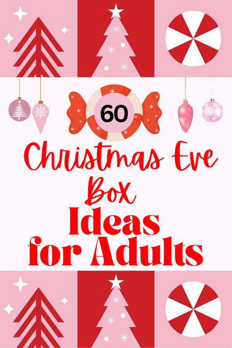 Christmas Eve Boxes are a trend that have caught on over the last few years, and it doesn’t look like it is going away any time soon.  To help you prepare, here at Open for Christmas, we've come up with a huge list of Christmas Eve box ideas for adults - friends, your significant other, grandparents and more! You might have a hard time not buying everything for yourself! : ) Christmas Movie Box Ideas, Christmas Eve Boxes For Adults, Christmas Eve Crate Ideas, Christmas Eve Box Ideas Teenagers, Xmas Eve Box Ideas For Kids, Christmas Package Ideas Boxes, Christmas Eve Box Ideas Kids, Christmas Eve Box Ideas For Adults, Diy Christmas Eve Box