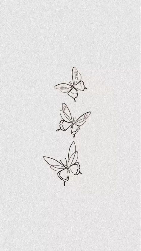 Butterfly Wallpaper 🦋🦋 | Tatuajes vintage, Tatuajes simplistas, Tatuajes petite Cute Flower Tattoo Ideas, Discreet Butterfly Tattoo, Small Risk Tattoo, Butterfly Sleeves Tattoo, Tattoo Two Butterflies, Non Basic Butterfly Tattoo, Butterfly Tattoo Between Chest, Triple Butterfly Tattoo, Butterfly Plant Tattoo