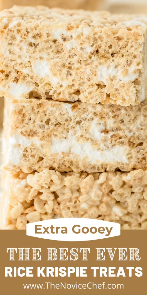 The Best Rice Krispie Treats, Best Rice Krispie Treats, Dessert Bars Recipes Easy, Buttery Rice, Rice Krispie Treats Recipe, Homemade Rice Krispies Treats, Marshmallow Desserts, Easy Dessert Bars, The Best Rice