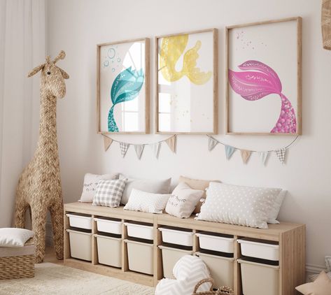 Mermaid decor bedroom