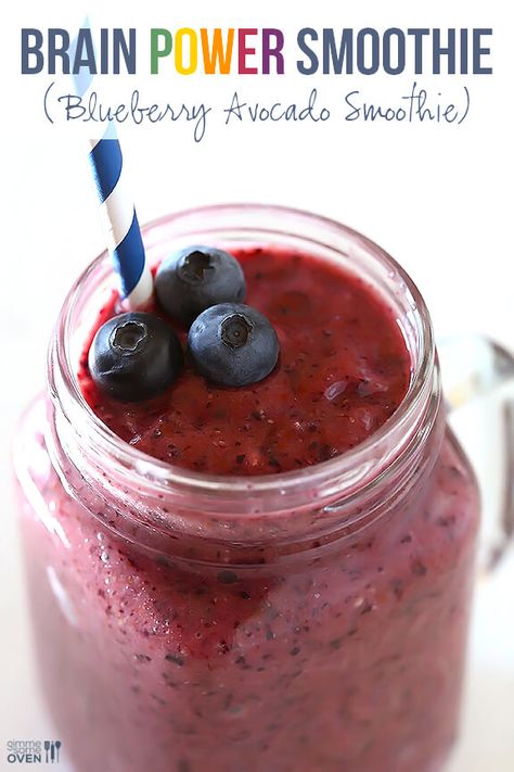 Mind Diet Meal Plan, Peanut Butter Banana Smoothie Recipe, Blueberry Avocado Smoothie, Avocado Smoothie Recipe, Filling Smoothie, Healthy Fruit Smoothies, Peanut Butter Banana Smoothie, Homemade Smoothies, Power Smoothie