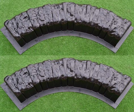 PRICES MAY VARY. SOLD 2 PIESE MULTIPLE OF DECORATIVE BORDER EDGING CONCRETE MOLD. OUTER CIRCLE DІAMETR 34 inch , (850 mm); INNER CIRCLE DIAMETER 24.8 inch (620 mm); 3 INCHES TALL , 4.92 INCHES THICK Molds are made of ABS plastic thickness 1,9-2 mm. Depending on the geometry of the product wall thickness can form less than the above dimensions. Here are links to curbs of this design that may be of interest to you Molde, Log Edging, Concrete Molds Diy, Concrete Edging, Stone Edging, Product Wall, Concrete Mold, Cement Molds, Cement Blocks