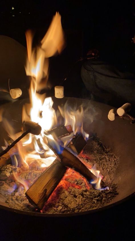 friends campfire smores Bonfire And Smores, Toasting Marshmallows Campfire, S’mores Aesthetic, Smores Aesthetics, Savory Smores, Friends Campfire, Fire Pit Smores, Smores Wedding, Campfire Smores