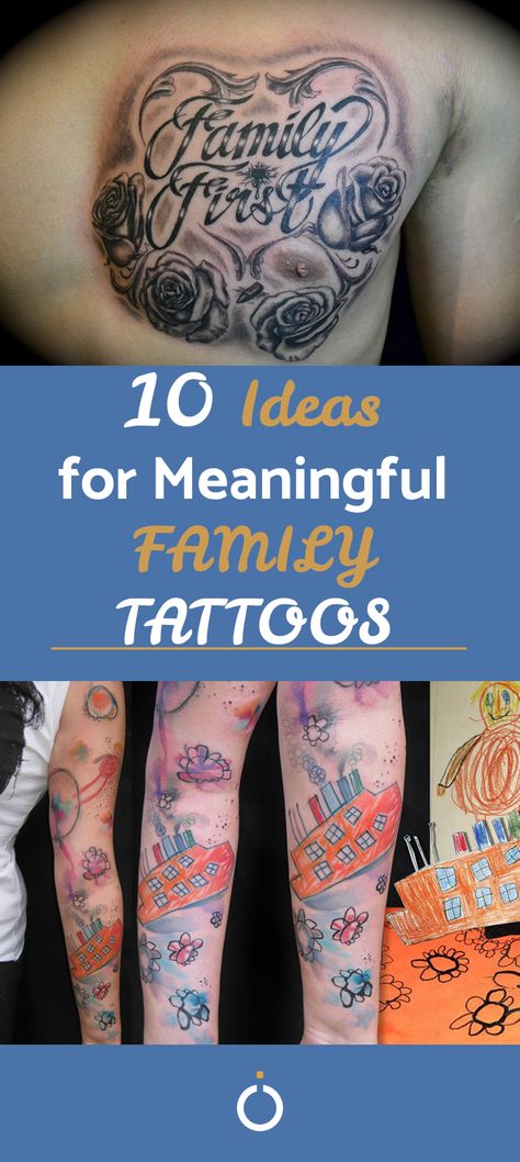 People often get tattoos about something which is important to them. There is little  in this world which means more than family. If you want to commemorate your favorite people in the world, these family tattoo ideas can at leas get you thinking. #family #tattoo #ideas #ink #kids Tattoos For Your Family, Tattoos That Represent Family For Men, Tattoos That Mean Family, Family Tribute Tattoos, Family Themed Tattoos, Tattoo Family Ideas Men, Family First Tattoo Designs, Tattoo Ideas For Men Family, Tattoo Ideas For Men Meaningful Family