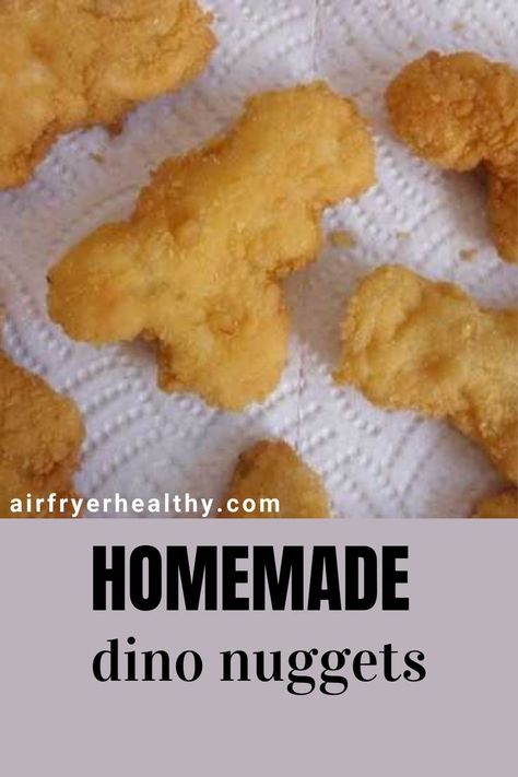 Dino Nuggets Recipe, Dino Nugget Recipe, Diy Dino Nuggets, Homemade Dino Nuggets, Dino Chicken Nuggets, Dinosaur Chicken Nuggets, Dino Nuggets, Food References, Healthy Munchies