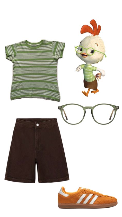 #outfit #style #fashion #outfitinspo #fit #piece #inspo #clothes #chickenlittle #halloween #costume Chicken Little Costume, Chicken Costume, Chicken Costumes, Silly Clothes, Chicken Little, Vintage Photo Editing, Diy Friendship Bracelets Tutorial, Halloween Costume Idea, Pretty Halloween Costumes