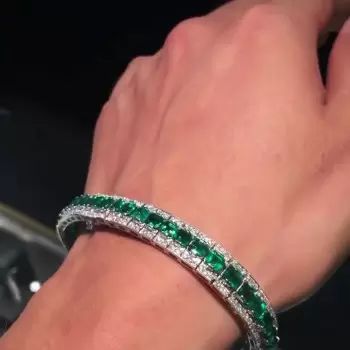 Tennis Bracelets, Silver Bracelets, Bracelets More | SayaBling Jewelry Green Stone Bracelet, Sapphire Bangle, Solid Gold Bracelet, Ruby Bracelet, Platinum Rose Gold, Emerald Bracelet, Gold Armband, Bridesmaid Bracelet, Birthstone Bracelets