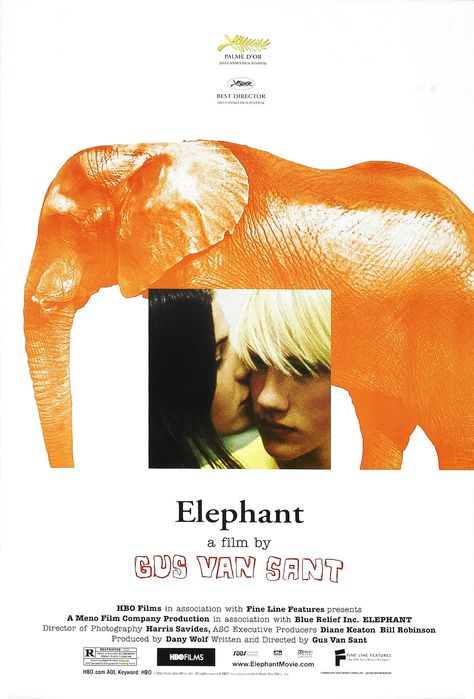 Elephant 2003, Gus Van Sant, Elephant Poster, New Movies To Watch, Cinema Art, Pochette Album, Best Director, Movie Posters Design, Cinema Posters