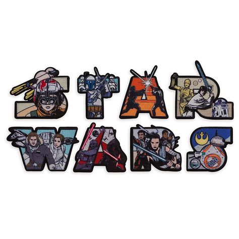 Luke Skywalker Darth Vader, Star Wars Patch, Star Wars Stickers, Disney Animators Collection, Merchandise Shop, Disney Patches, Embroidered Letters, Lego Characters, Star Wars Logo