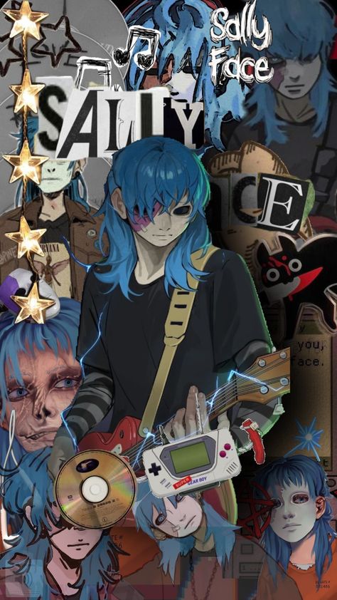 #sallyface #salfisher Sally Face Aesthetic Wallpaper, Sally Face Prison, Sal Fisher Wallpaper, Sally Face Without Mask, Sally Face Poster, Mr Crawling, Sal Fisher Fanart, Sanity Falls, Sallyface Fanart