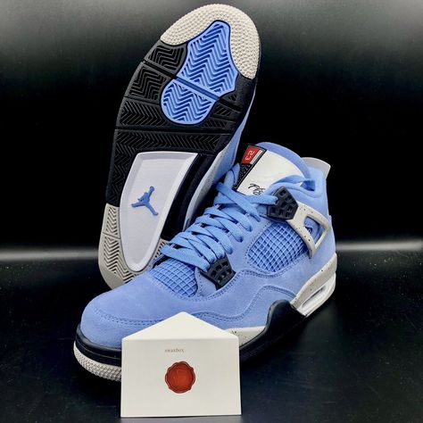 Air Jordan 4 Retro University Blue CT8527-400 Get a price at https://copapair.com/air-jordan-4-retro-university-blue-ct8527-400/ Retro 4s, Reebok Pump, Branded Shoes For Men, Electric Green, Buy Jordans, Fresh Shoes, Jordan 4 Retro, Air Jordan 4, Air Jordan 4 Retro