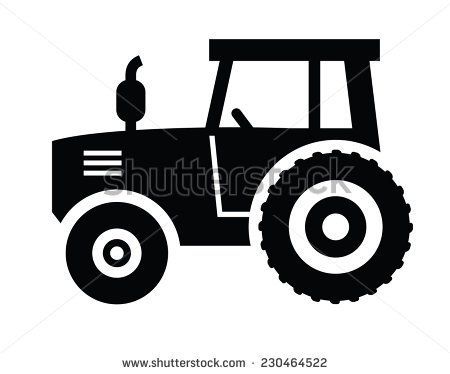 silhouette of tractor - Yahoo Search Results Tractor Vector, Tractor Clipart, Tractor Silhouette, Cricket Logo, Kids Bottle, Felt Patterns, Cricut Craft Room, White Stock, Farm Tractor