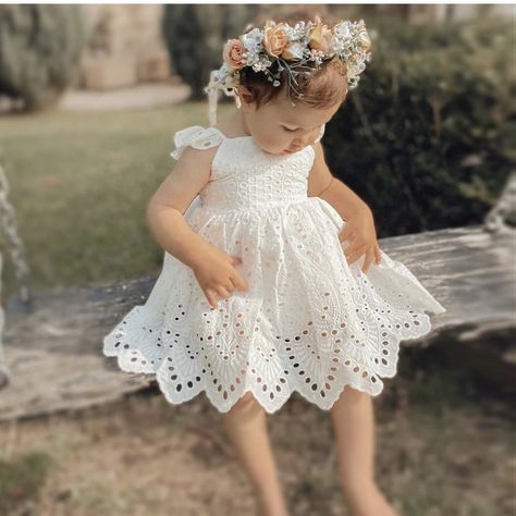 White Broderie Anglaise Dress, Broderie Anglaise Dress, Anglaise Dress, First Birthday Dresses, Infant Flower Girl Dress, Baptism Dress, Dress Birthday, Flower Girl Dress Lace