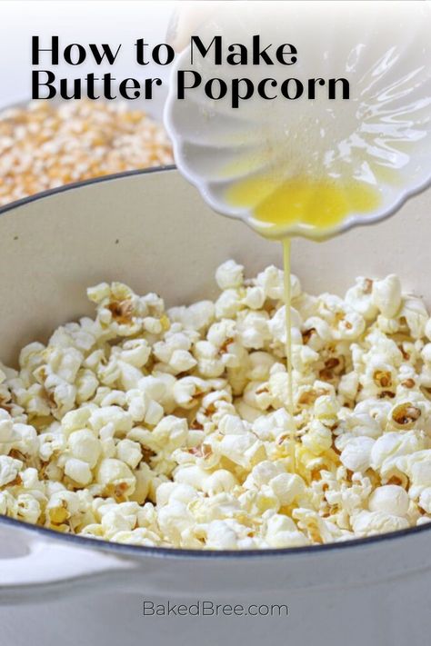 Turn your movie night into a blockbuster with this irresistible Buttered Popcorn Recipe! Elevate the classic snack experience with the perfect blend of buttery goodness. Movie Theater Butter Recipe, Movie Theater Popcorn Butter, Cooking Popcorn, Inexpensive Snacks, Baked Bree Recipe, Diy Butter, Buttered Popcorn, Perfect Popcorn, Homemade Popcorn