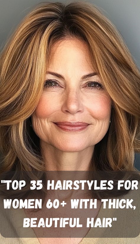 Women in their 60s who are blessed with thick, beautiful hair often search for hairstyles that balance elegance with ease. This list of top 35 hairstyles offers everything from short, chic cuts to voluminous waves that bring out the best in thick hair. With expert tips on how to manage and style thick locks, this guide will help you find the perfect hairstyle to suit your lifestyle and personal taste. Whether you prefer timeless bobs or modern layers, 65 Year Old Hairstyles, Best Style For Thick Wavy Hair, 60 Womens Hair Styles, Need A New Hairstyle, Best Haircuts For Cowlicks For Women, Hair Styles For Women Over 50 With Thick Hair, Haïr Style For Thick Wavy Hair, Hair Cuts For 2024 For Women, Haircuts For Round Faces Thick Hair