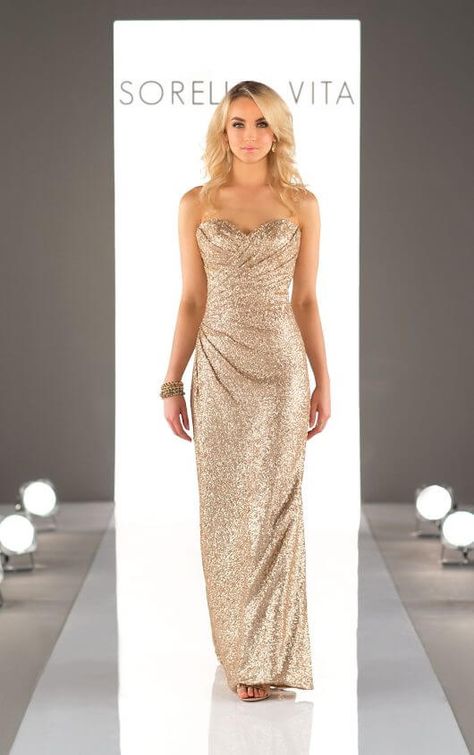 8794 Floor Length Sequin Metallic Bridesmaid Dress by Sorella Vita Metallic Bridesmaid Dresses, Sorella Vita Bridesmaid Dresses, Bridesmaid Dresses 2017, Wedding Party Bridesmaid, Sequin Bridesmaid, Sweetheart Neckline Dress, Designer Bridesmaid Dresses, Sequin Bridesmaid Dresses, Essense Of Australia