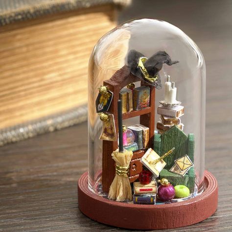 Doll House Kit, Wooden Doll House, Witch Room, Mini World, Creative Room, Wooden Doll, Diy 3d, Dollhouse Kits, Wooden Dollhouse