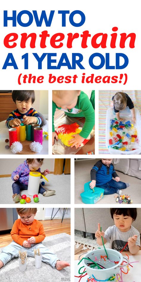 Home Activities For One Year Old, 1 Year Activity, One Year Old Projects, Activity For One Year Old Baby, Activities To Do With A One Year Old, 1 Year Play Ideas, Activities With One Year Old, Sensory Activities For Babies 1 Year, Fun Activities For 1 Year