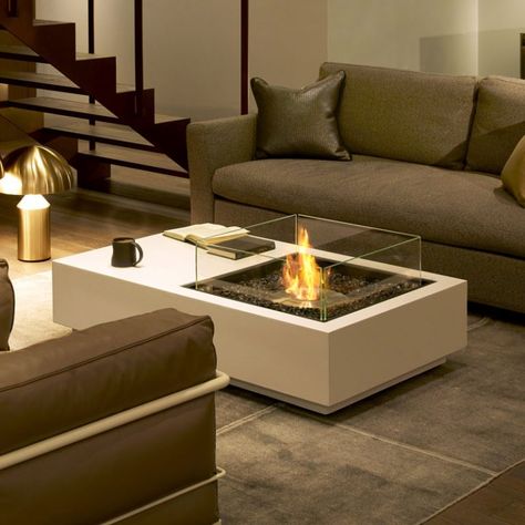 Rectangular Fire Pit, Bioethanol Fireplace, Patio Fire Pit, Stylish Coffee Table, Renewable Sources Of Energy, Table Top Design, Fire Table, Fire Pit Table, Patio Heater