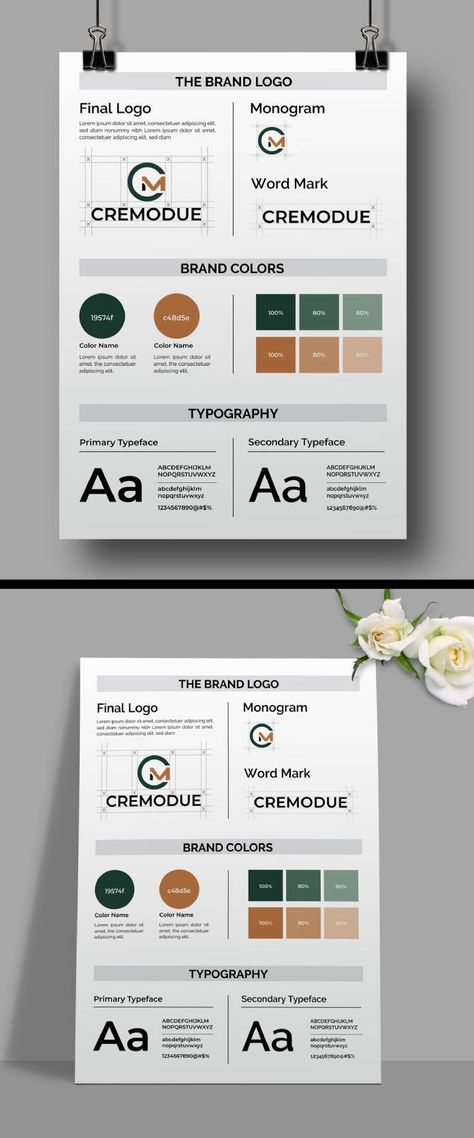 Brand Identity Design Kit - Adobe Illustrator Template Brand Identity Design Layout, Brand Identity Template, Branding Kit Templates, Visual Identity Design Branding, Corporate Typography, Adobe Illustrator Templates, Brand Guidelines Design, Brand Identity Guidelines, Illustrator Template