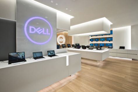 Electronics Store Design, Dell Technologies, Showroom Interior Design, Store Interiors, Exhibition Booth Design, Showroom Design, Architecture Design Concept, Store Design Interior, Store Interior