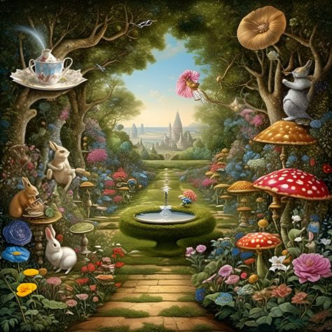 Birthday Theme Decoration, Go Ask Alice, Surealism Art, Cafe Logo, Whimsical Decor, Figure Poses, Art Generator, Free Fun, Tim Burton