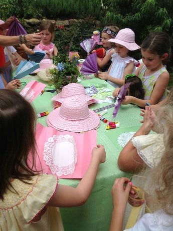 Tea Party Hats Diy Kids, Tea Party For Two, Flower Lollipop, Toddler Tea Party, Girls Tea Party Birthday, Ornament Decorating, Tea Party Activities, Tea Party Crafts, Tea Party Party