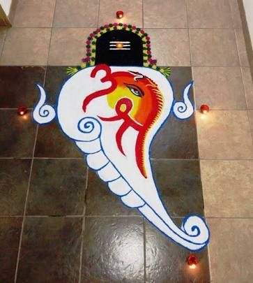 Shivaratri Rangoli, Mandala Colour, Womens Tattoos, Poster Rangoli, Maha Shivaratri, Easy Rangoli Designs Videos, Easy Rangoli Designs Diwali, Rangoli Side Designs, Tattoos Mandala