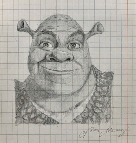 #shrek #drawing #art Shrek Aesthetic Drawing, Shrek Sketch, Shrek Art, Shrek Drawing, Tools Drawing, Art Tools Drawing, Pinterest Ideas, Bullet Journal Art, Hand Art Drawing