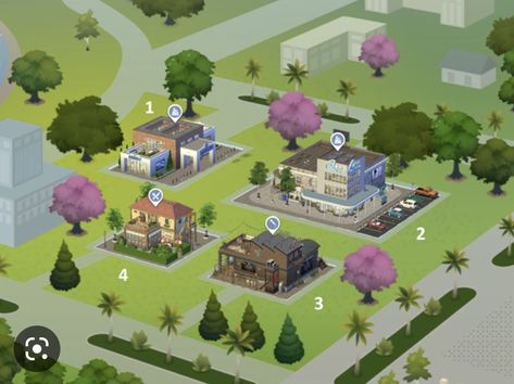 Sims 4 Map Ideas, Sims 4 Magnolia Promenade, Magnolia Promenade, Map Ideas, Gaming Stuff, Sims 4, Magnolia, Gaming, Map