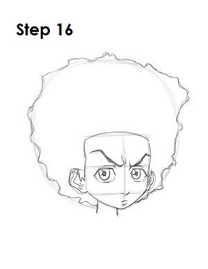 Huey Boondocks, Huey Freeman, Boondocks Drawings, The Boondocks, Cartoon Drawing Tutorial, Easy Cartoon Drawings, Graffiti Characters, Butterfly Drawing, Cartoon Drawing