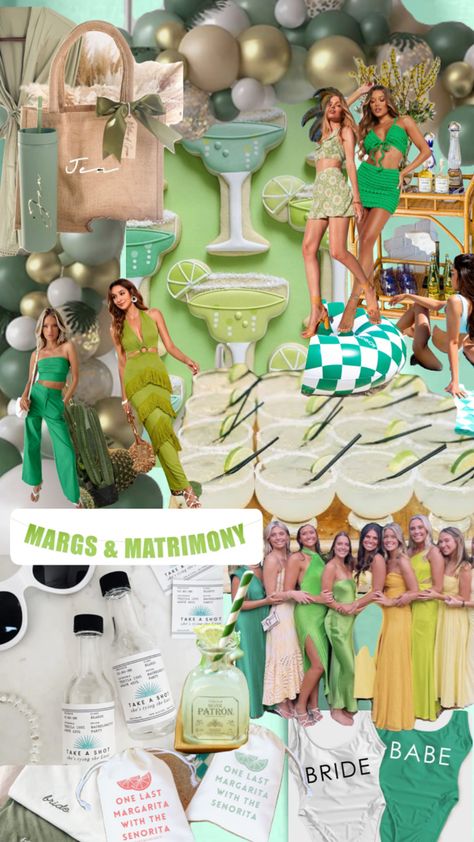 Margaritas and matrimony #bacheloretteparty #bachelorette #bachparty #margarita #margs Local Bachelorette Party Ideas, 818 Tequila Bachelorette, In Margs And Matrimony, Patron Bachelorette Party, Margs And Matrimony Bride Outfit, Margarita Bach Party, Lime Green Bachelorette Party, Marg And Matrimony, Bachelorette Themes Tropical