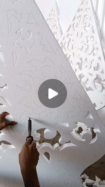 Jay Art Styrofoam Decorations on Instagram Art With Styrofoam, Diy Bali Decor, How To Cut Styrofoam, Styrofoam Decorations, Styrofoam Wall Art, Foam Wall Art, Styrofoam Diy, Diy Styrofoam Crafts, Foam Projects