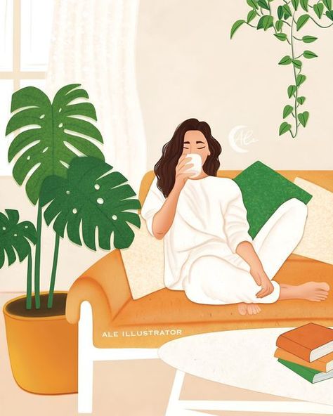 Chill Sunday Aesthetic, Chilling Illustration, Chill Illustration, Sunday Checklist, Today's Mantra, Aesthetic Posters, Ipad Aesthetic, Bone Art, Girly Wall Art