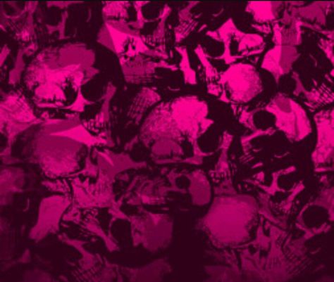 #Pink #Black #Goth #Skulls #Wallpaper Apocalyptic Core, Red Skull Wallpaper, Draculaura Core, Pink Punk Aesthetic, Pink Cybercore, Pink Skull Wallpaper, Pink And Black Goth, Pink Goth Aesthetic, Pink Grunge Aesthetic