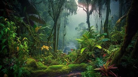 Ross Tran, Trans Art, Bg Design, Concept Art World, Fantasy Setting, Tropical Rainforest, Nature Backgrounds, Environment Design, Environmental Art