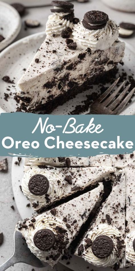 Live Well Bake Often, Oreo Cheesecake Recipes, No Bake Oreo Cheesecake, I Lost 100 Pounds, Baked Cheesecake Recipe, Oreo Recipes, Easy Cheesecake Recipes, Gateaux Cake, Cheesecake Desserts