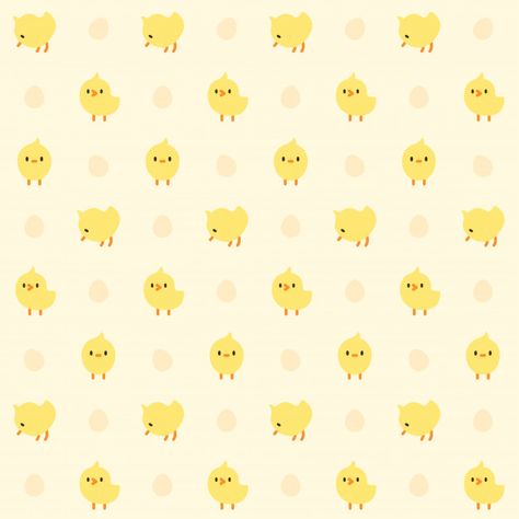 Cute Chicken Wallpaper, Chicken Background, Yellow Wallpapers, Chicken Wallpaper, Easter Pattern, Animal Print Background, Duck Wallpaper, Frog Wallpaper, Easter Wallpaper