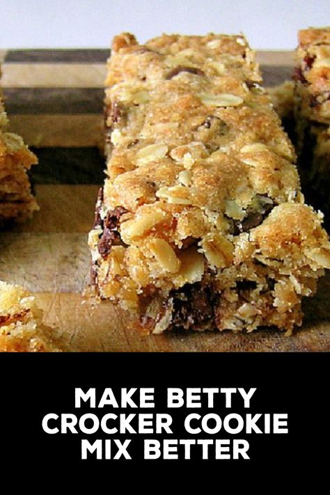 The Betty Crocker Cookie Mix is a quick and easy way to make delicious cookies. But here’s how you can take it up a notch and make them taste homemade. Chocolate Chip Cookie Bars From Mix Betty Crocker, Texas Trash Cookies, Chocolate Chip Cookie Mix Ideas, How To Make Cookie Mix Better, Betty Crocker Peanut Butter Cookie Mix Recipes, Boxed Cookie Mix Hacks, Betty Crocker Oatmeal Cookie Mix Recipes, Betty Crocker Cookie Mix Bars, Betty Crocker Cookie Mix Recipes