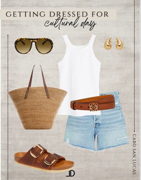 Vacation Day Outfits, Puerto Vallarta Outfits, Caribbean Vacation Outfit, Singapore Vacation, Mexico Vacation Outfits, Vacation Outfits Women, Looks Jeans, Sun Bum, Stylish Mom