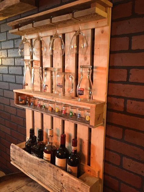 Bar En Palette, Garden Bar Shed, Corner Shelf Design, Home Bar Ideas, Inside Bar, Bar Shed, Basement Bar Designs, Diy Home Bar, Simple Woodworking Plans