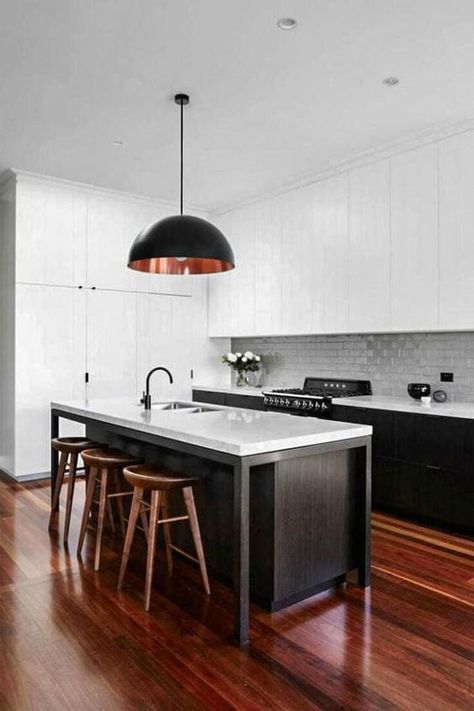 Should I Match the Wall Colour To My Wood Floor Colour? - Hardwood Floors Modern Kitchen Colours, Monochrome Kitchen, Wood Floor Colors, Kitchen Color Palettes, Colour Palate, Mahogany Flooring, Cherry Wood Floors, Kitchen Colour, Living Room Wood Floor